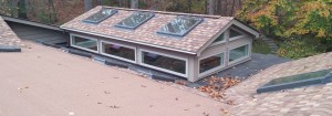 Residential Home with Skylights